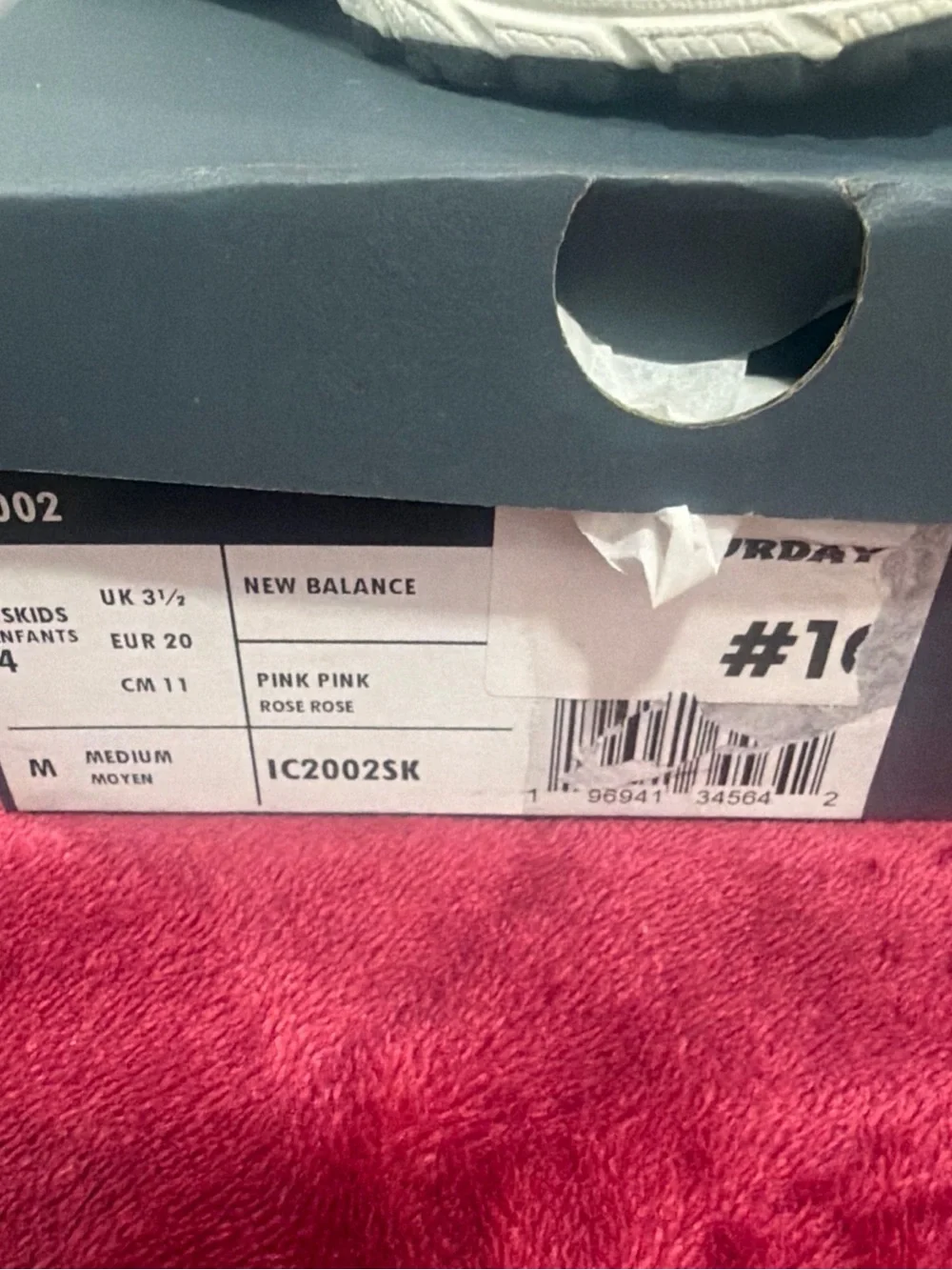 New Balance Kids Pink Mesh & Suede Sneakers